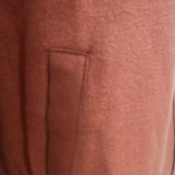 Washed Fleece Shirt Jacket - Rust - Picture 5 of 5